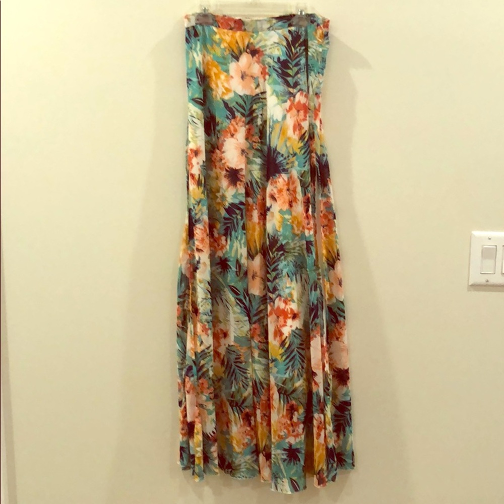 Floral maxi skirt